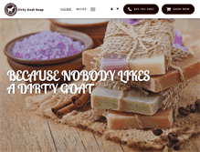 Tablet Screenshot of dirtygoatsoap.com